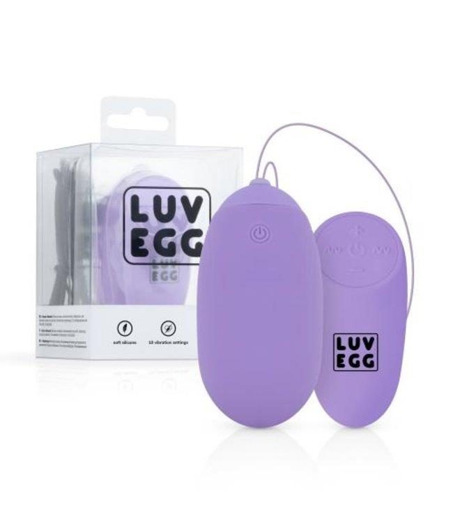 Jajko wibracyjne Luv Egg XL fioletowe silikonowe USB 16 cm