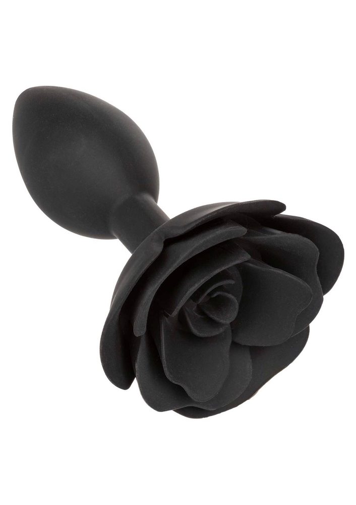 Korek analny silikonowy Calexotics Forbidden Rose duży czarny