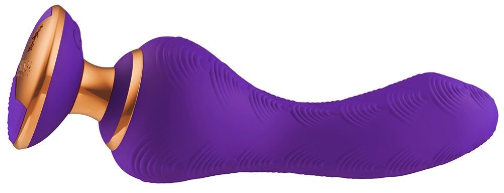 Wibrator punktu G silikonowy Shunga Sanya fioletowy USB 19 cm