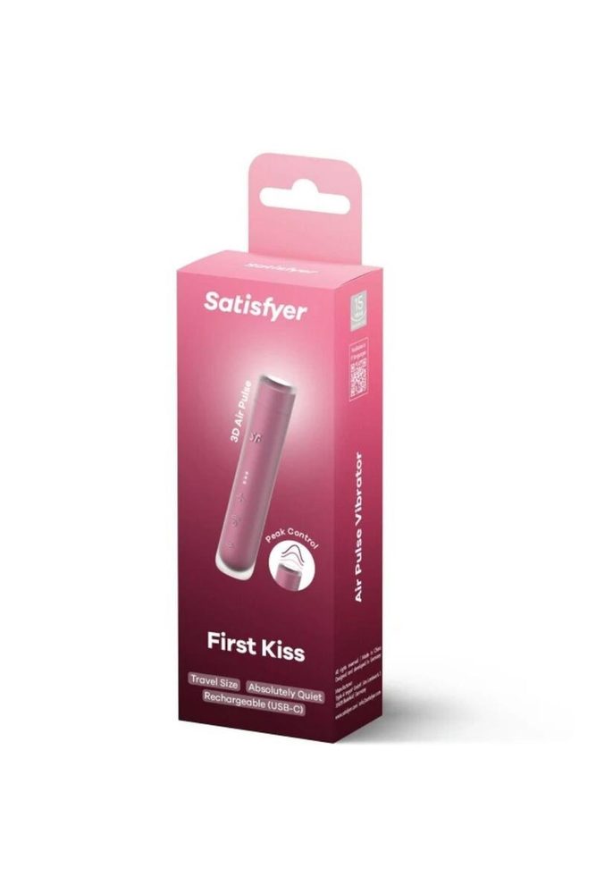 Stymulator łechtaczki Satisfyer First Kiss kompaktowy silikonowy USB