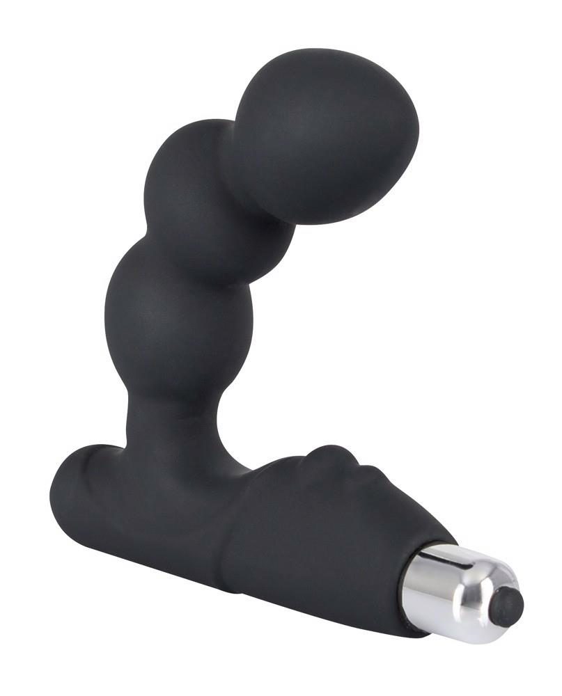 Masażer prostaty Rebel z wibracją czarny 14 cm