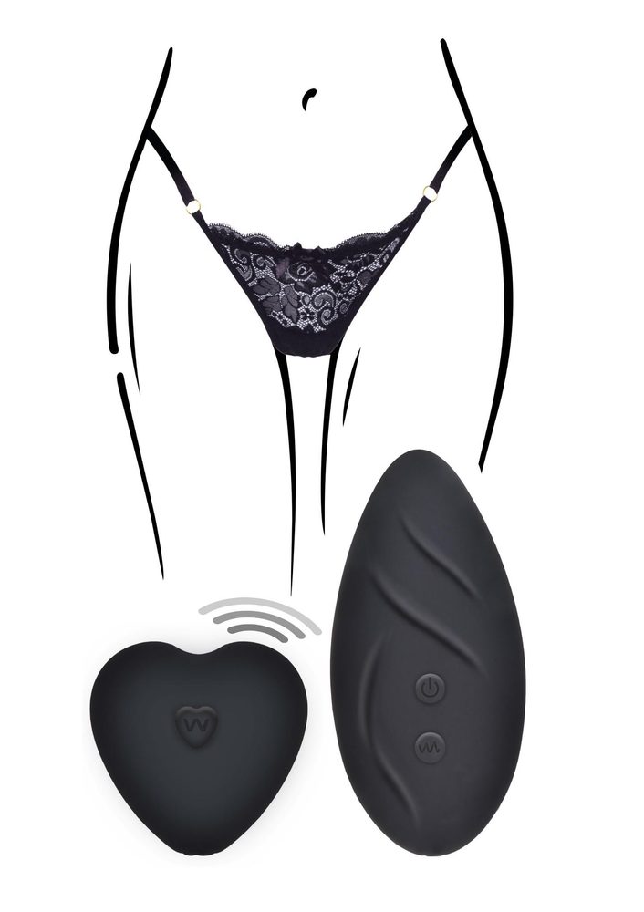 Stymulator do majteczek ToyJoy Angel czarny z pilotem USB