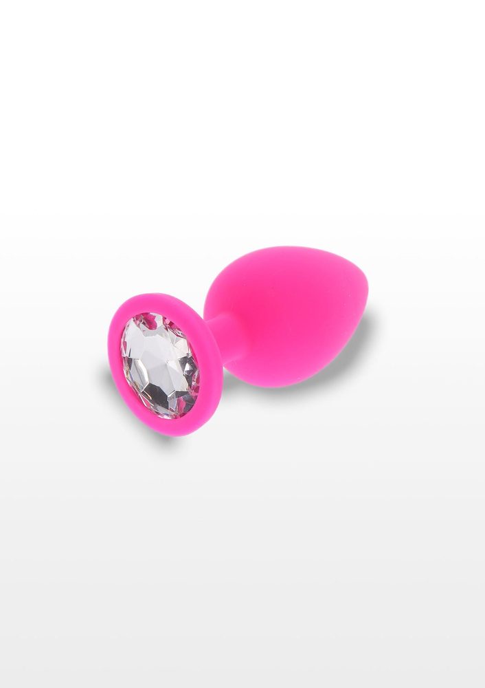Korek analny Diamond Booty Jewel ToyJoy różowy 8 cm