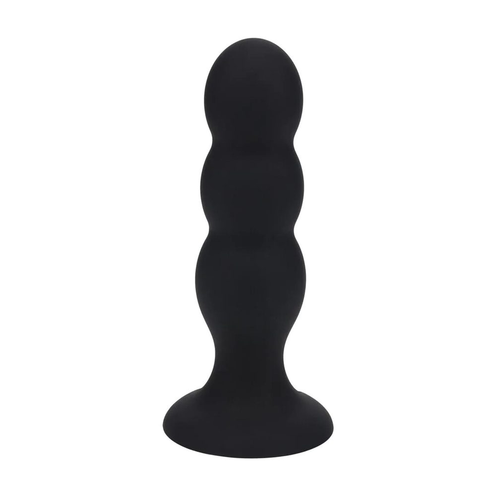 Korek analny potrójny z grzechotką Levelz silikonowy L czarny 13,5cm