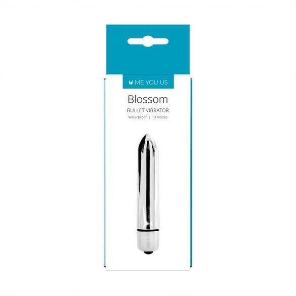 Wibrator bullet Me You Us Blossom srebrny 9,5 cm