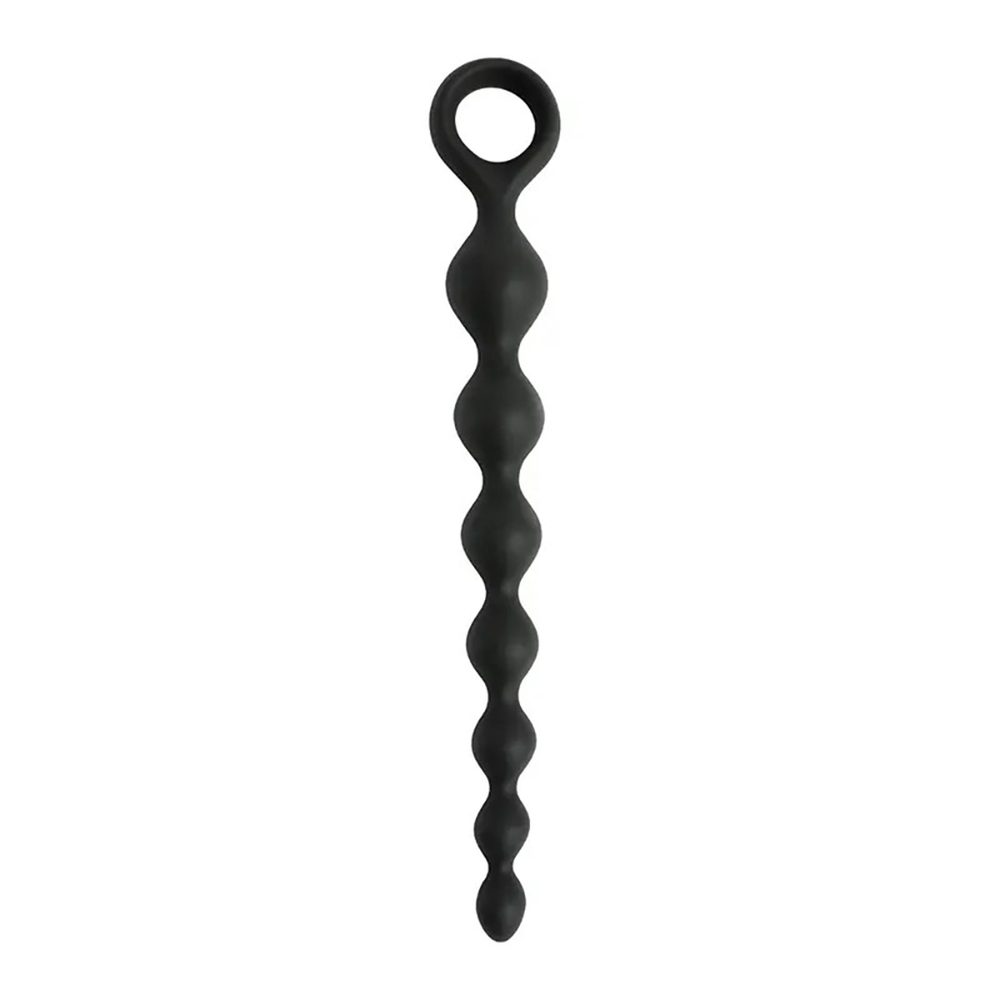 Koraliki analne silikonowe Fantasy czarne 20 cm