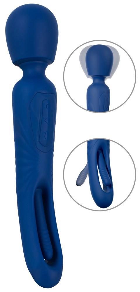 Masażer wand Sweet Smile 2in1 z językiem USB 24 cm