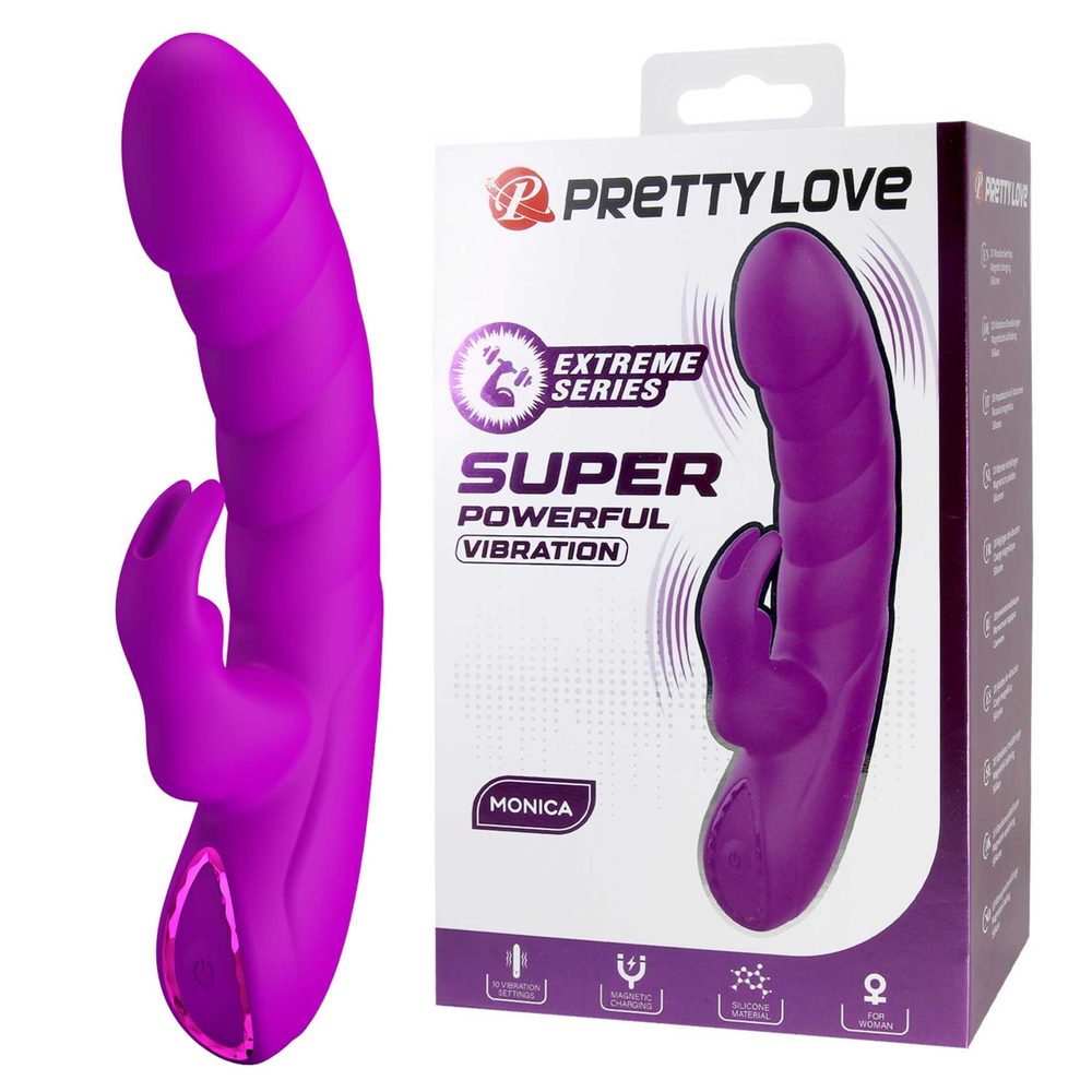 Wibrator króliczek silikonowy Pretty Love Monica 10 trybów