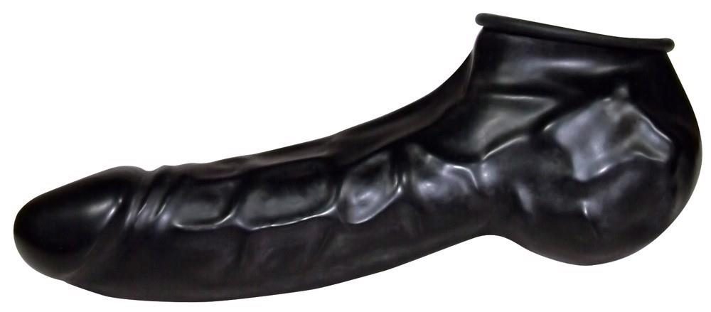 Przedłużka lateksowa Be Bizarre czarna 22 cm