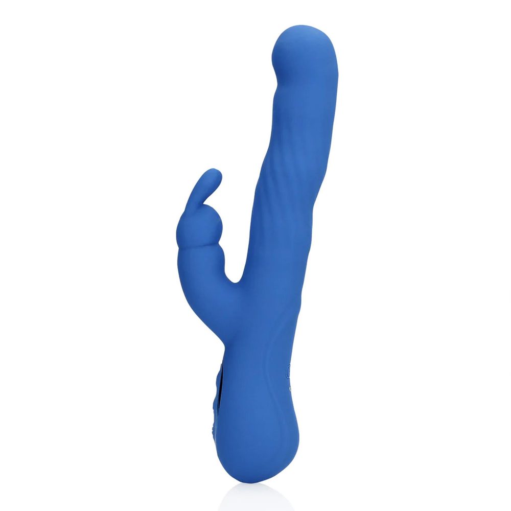 Wibrator króliczek Loveline Wiggle niebieski 24 cm