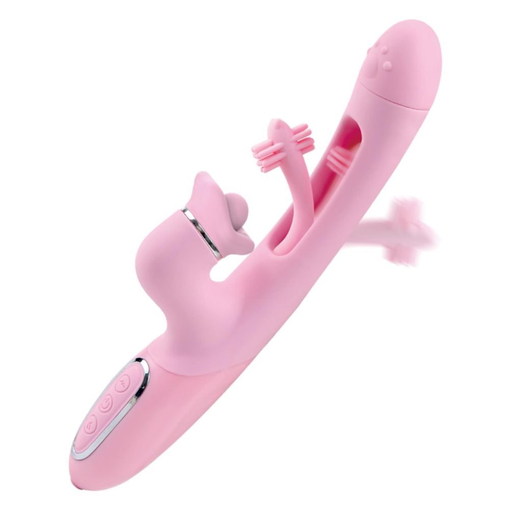 Trzyfunkcyjny wibrator B Series Lyla silikonowy USB wodoodporny