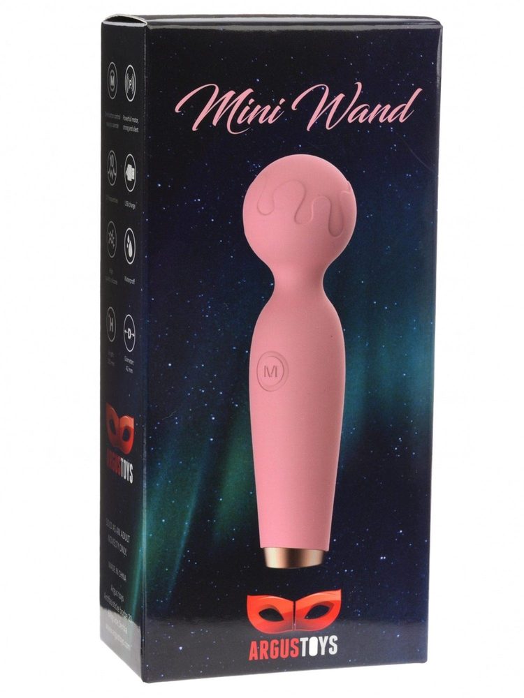 Mini masażer silikonowy Argus różowy USB 15 cm
