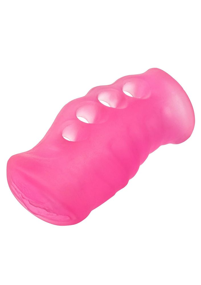 Masturbator z uchwytem Grip N Stroke Calexotics różowy 16 cm