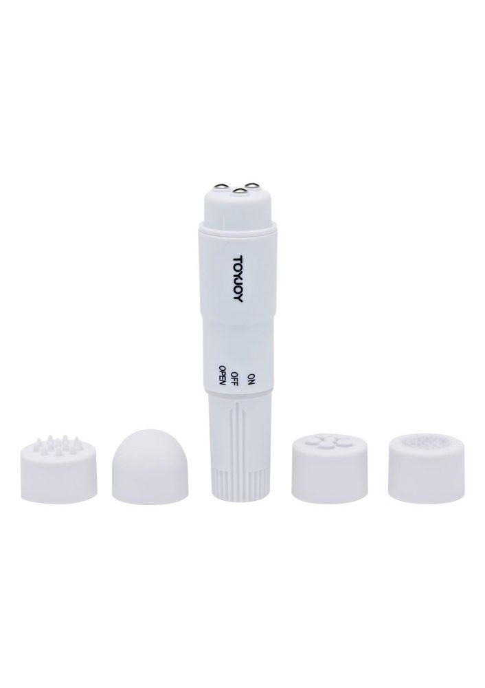 Mini wibrator ToyJoy Pocket Rocket biały 10,5 cm