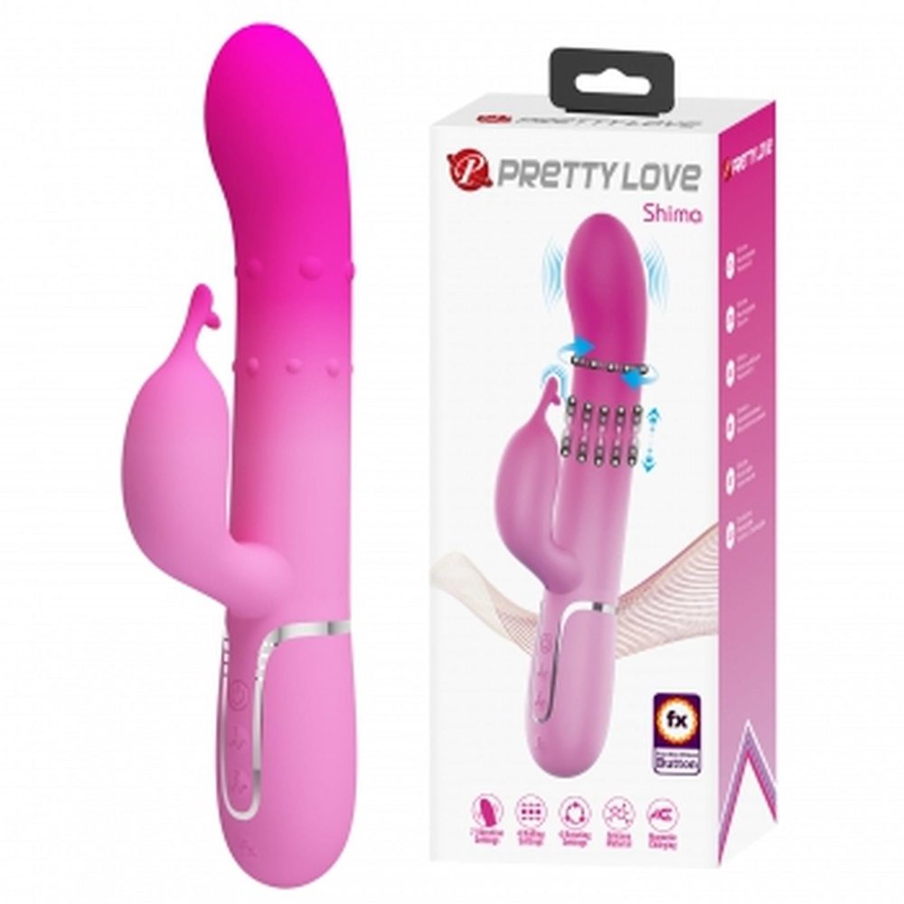 Wibrator króliczek Pretty Love Shima 7 wibracji 4 rotacje