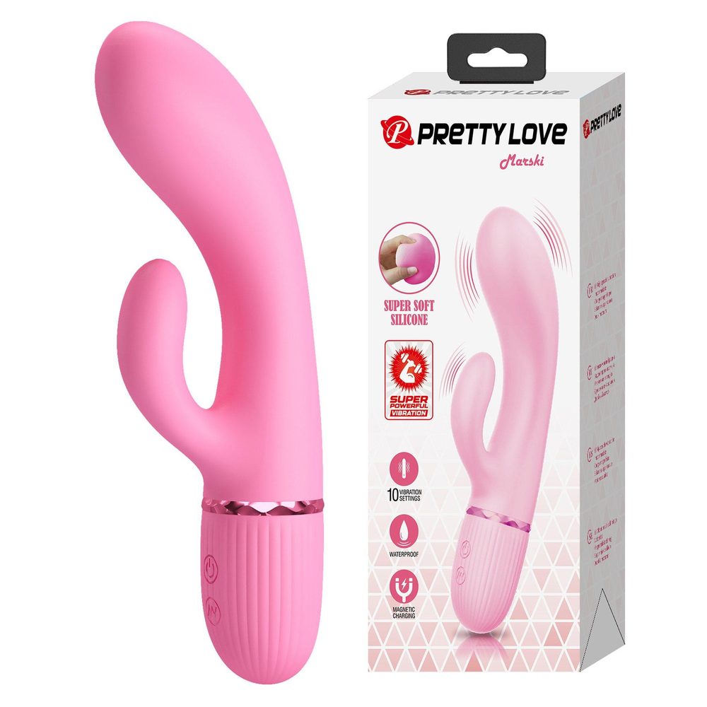 Wibrator króliczek silikonowy Pretty Love Marski 10 funkcji