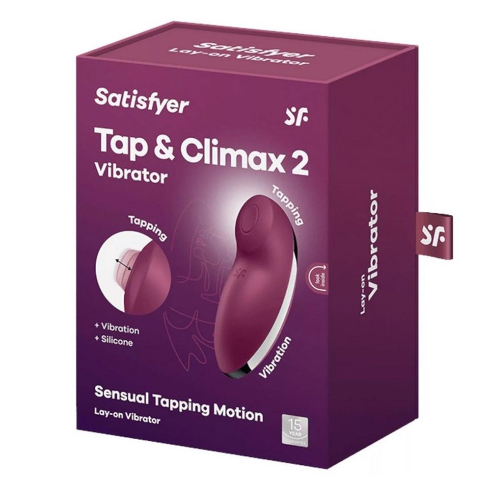 Stymulator łechtaczki Satisfyer Tap Climax 2 czerwony USB