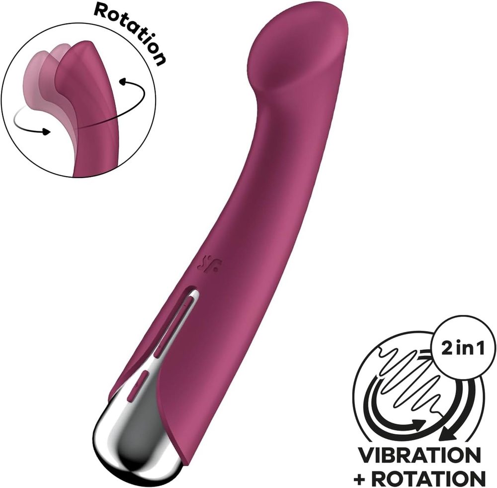 Wibrator punktu G obrotowy Satisfyer Spinning 1 czerwony