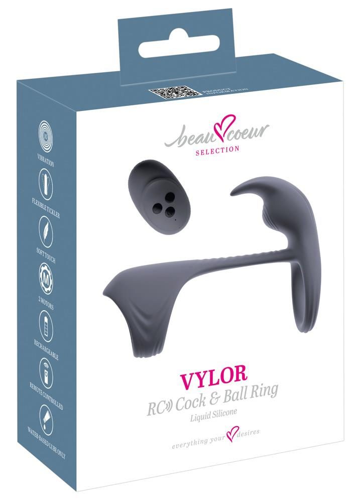 Pierścień wibrujący beau coeur Vylor RC z pilotem USB