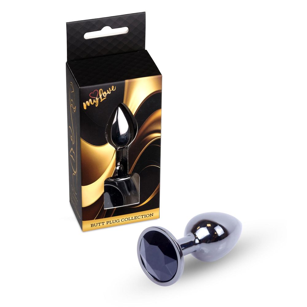 MyLove Toys - Jewellery Dark Silver PLUG- Black