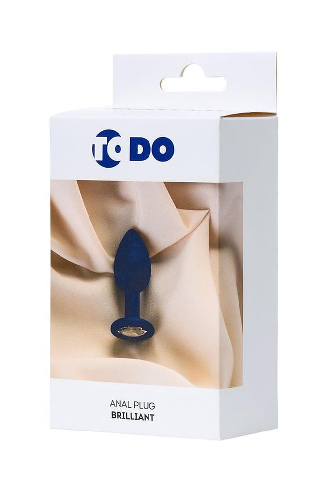 Korek analny miniaturowy ToDo Brilliant Blue niebieski 7 cm wodoodporny