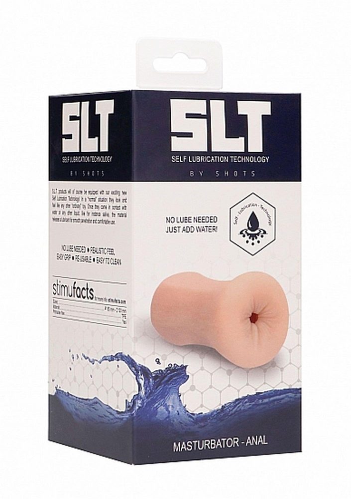 Masturbator analny samolubrykujący SLT cielisty TPE