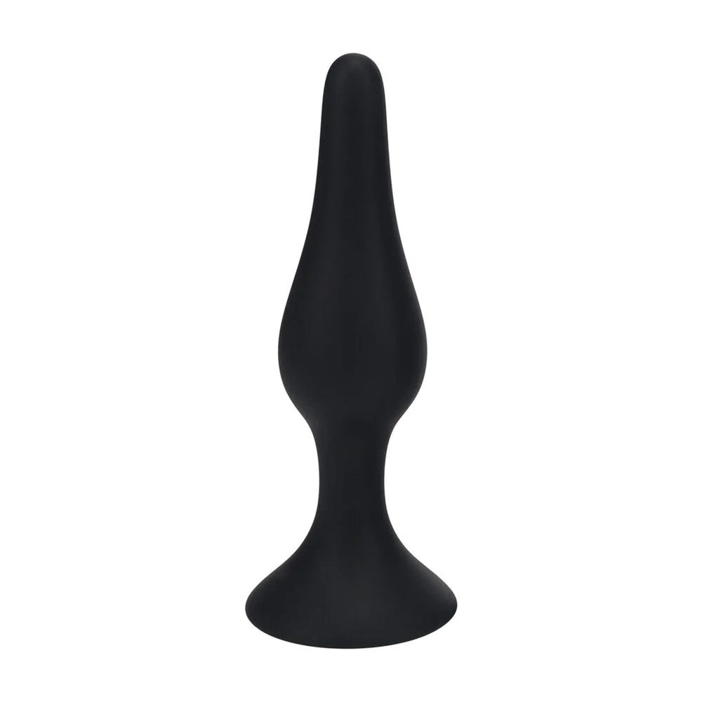 Smukły silikonowy korek analny Levelz XL czarny 15,5 cm