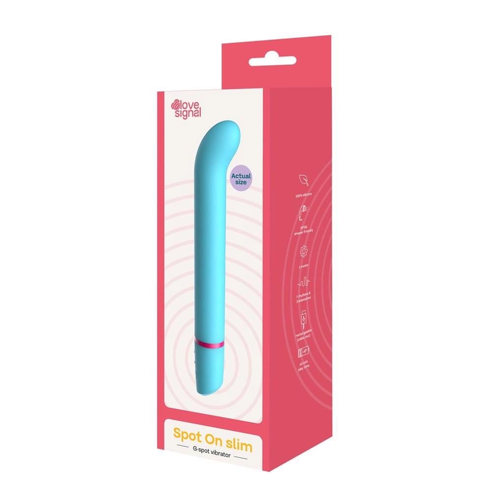 Wibrator punktu G Dreamtoys Love Signal Spot On Slim silikonowy USB