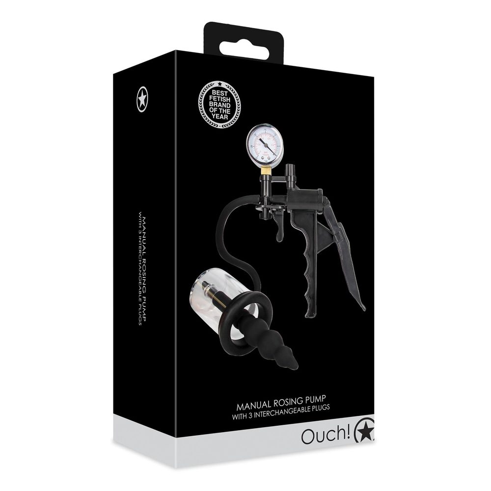 Manualna pompka do różyczki Ouch czarna