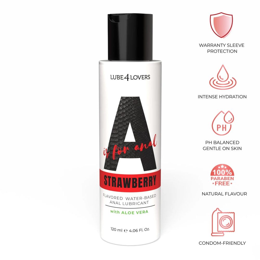 Lubrykant analny wodny truskawkowy Lube4lovers 120 ml
