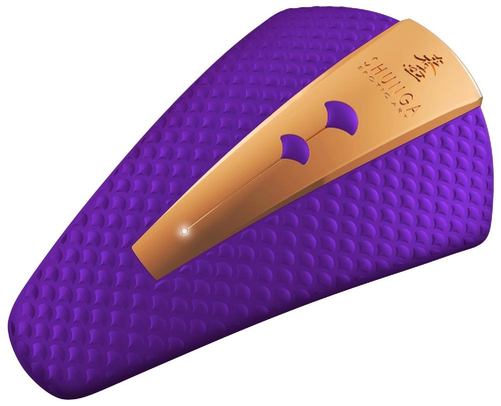 Stymulator łechtaczki Shunga Obi fioletowy silikonowy USB