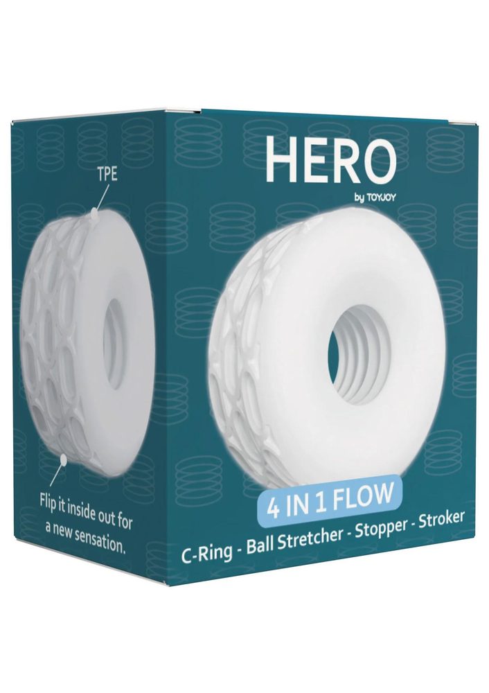 Pierścień 4 w 1 ToyJoy Hero elastyczny