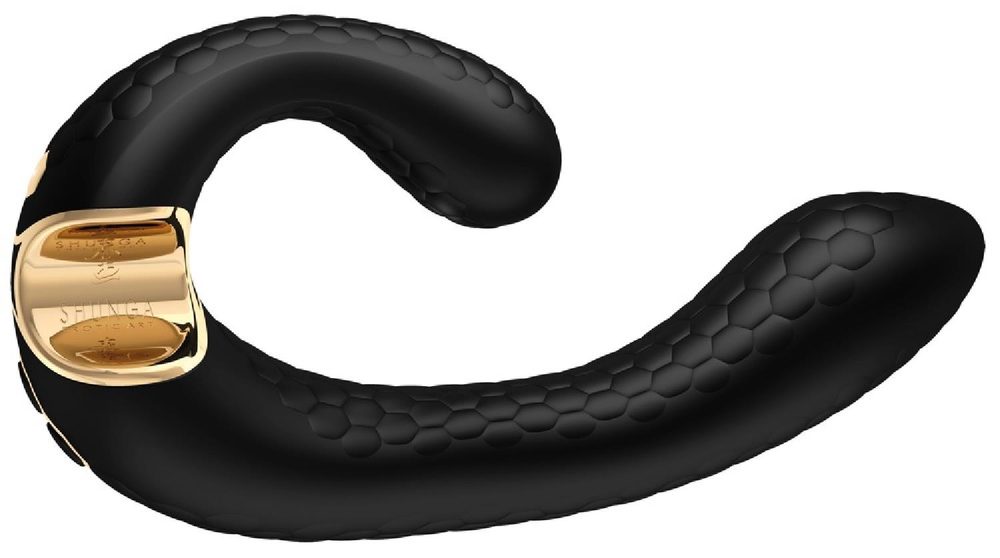 Wibrator Shunga Miyo silikonowy czarny USB 18 cm