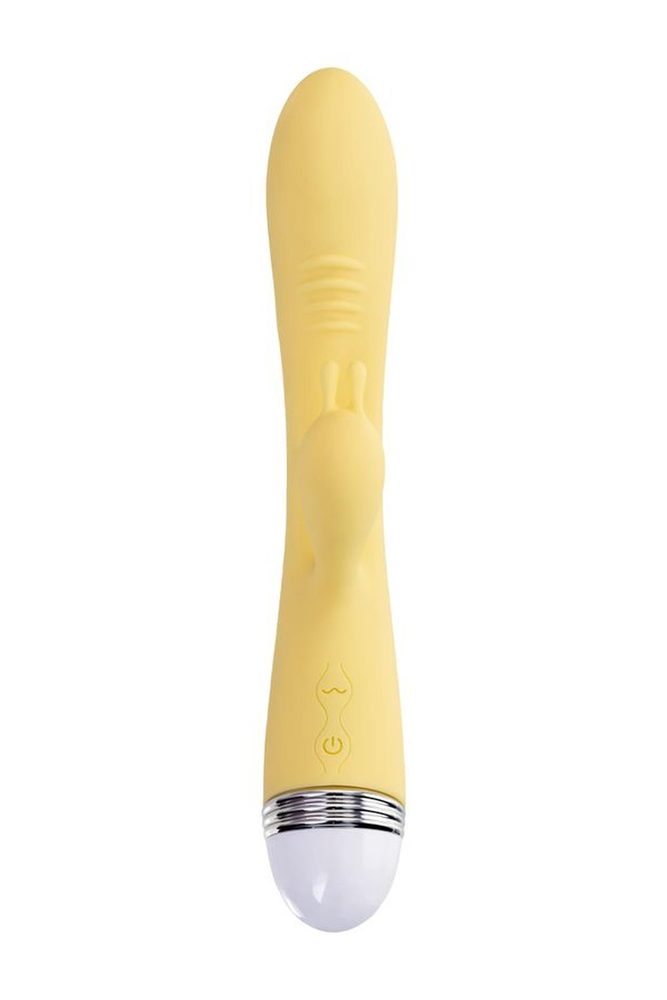 Wibrator króliczek Flovetta Aster silikonowy żółty USB 22 cm