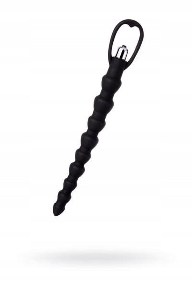 Analny łańcuszek wibracyjny A-Toys silikonowy czarny 32,7 cm