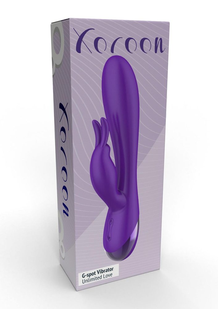 Wibrator króliczek Xocoon Unlimited Love fioletowy 19 cm