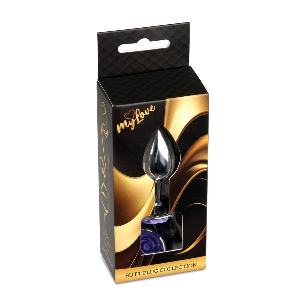 MyLove Toys - Jewellery Silver PLUG ROSE- Purple