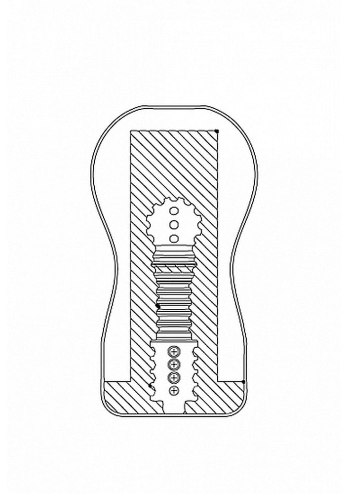 Masturbator usta Dark Easy Rider ShotsToys 15,7 cm