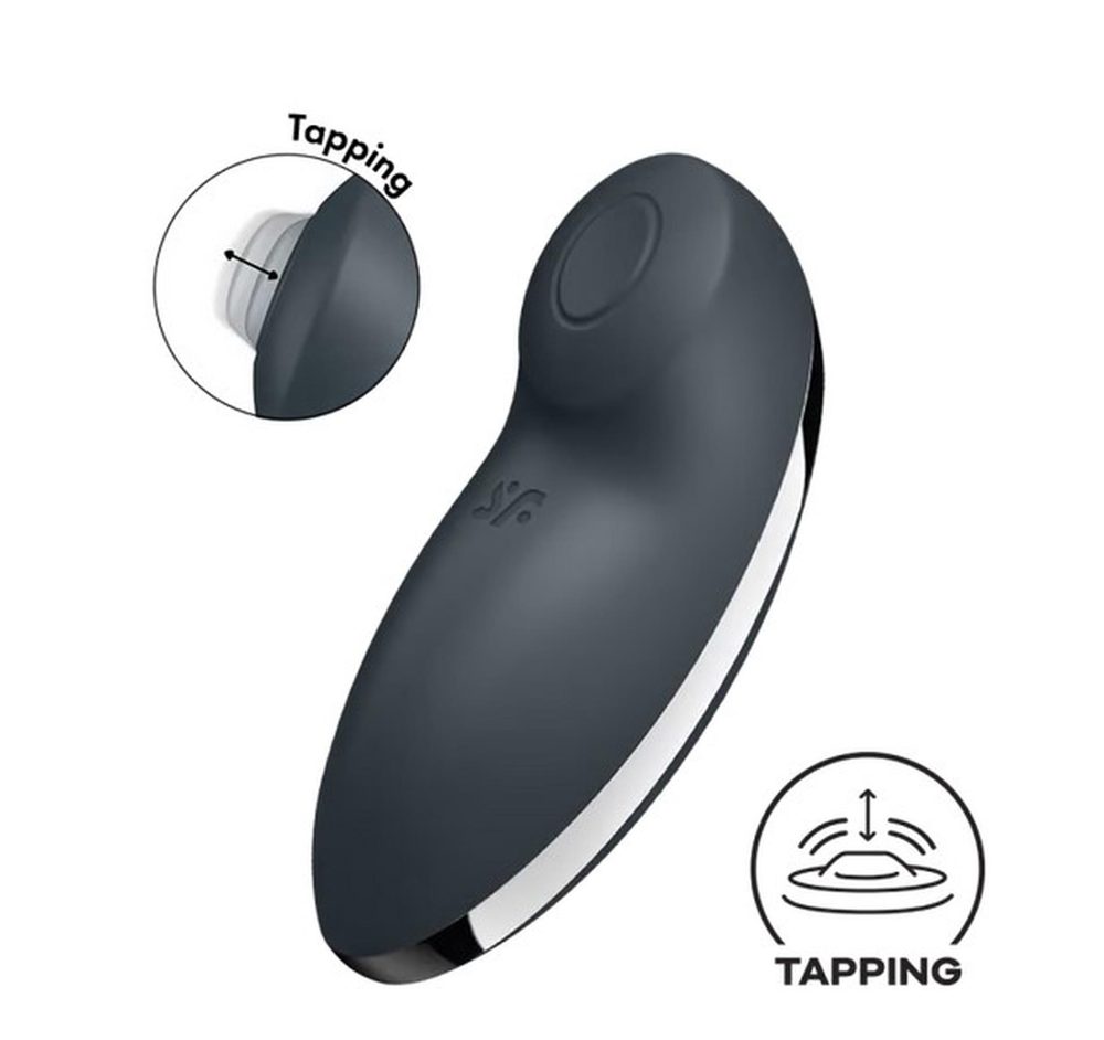 Stymulator łechtaczki stukający Satisfyer Tap Climax 2 szary USB