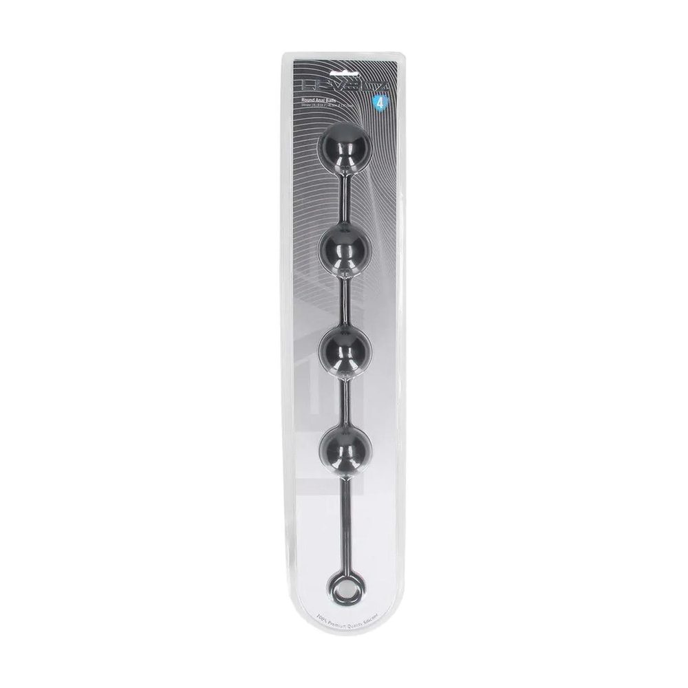 Kulki analne silikonowe Levelz XL 5cm czarne