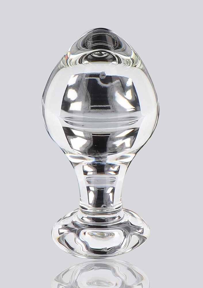 Szklany korek analny Brilliant Star ToyJoy przezroczysty 9 cm