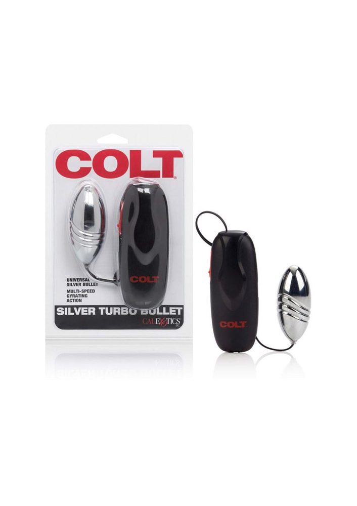 Jajko wibrujące Colt Turbo Bullet srebrne 7.5 cm