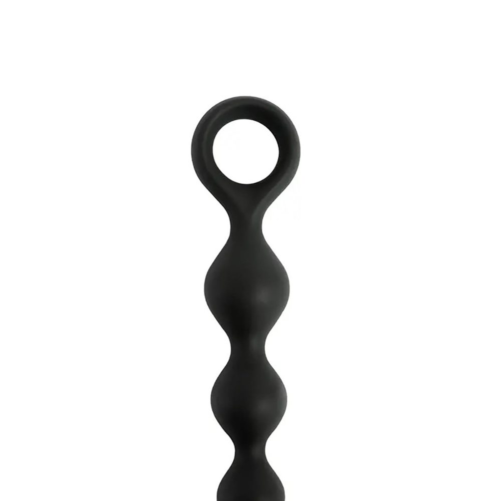 Koraliki analne silikonowe Fantasy czarne 20 cm