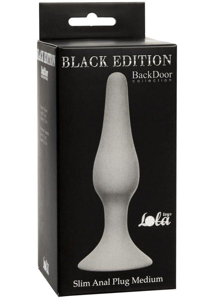 Korek analny silikonowy Lola Toys szary 11,5 cm