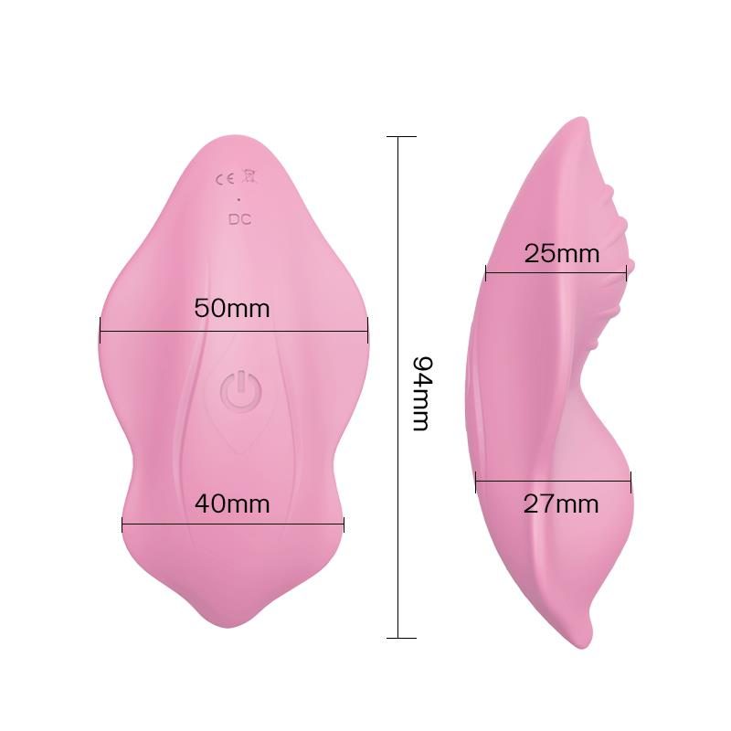 Stymulator łechtaczki B Series Joy jasnoróżowy silikonowy z pilotem USB
