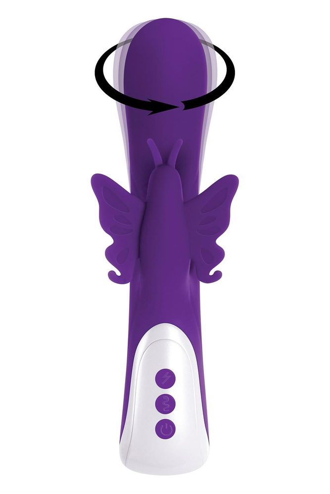 Wibrator punktu G Evolved Twirly Butterfly silikonowy USB 23 cm