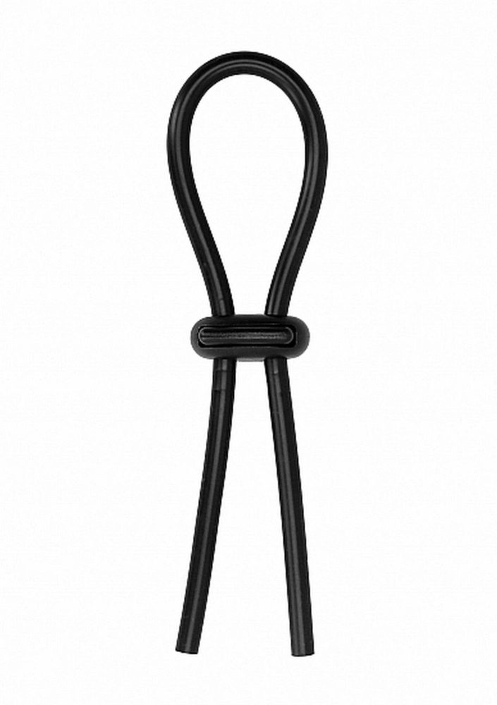 Pierścień erekcyjny Stretch Booster ShotsToys silikonowy czarny