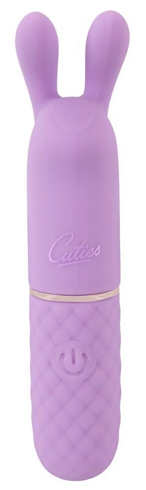 Mini wibrator króliczek Cuties fioletowy USB 10,8 cm