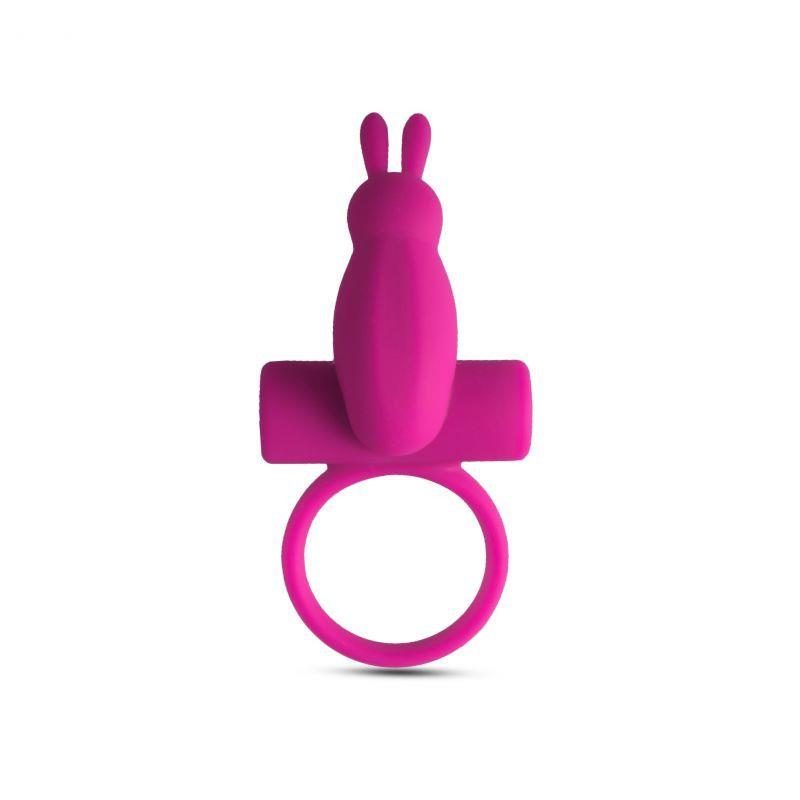Pierścień wibrujący Toyz4lovers z króliczkiem różowy 10 cm