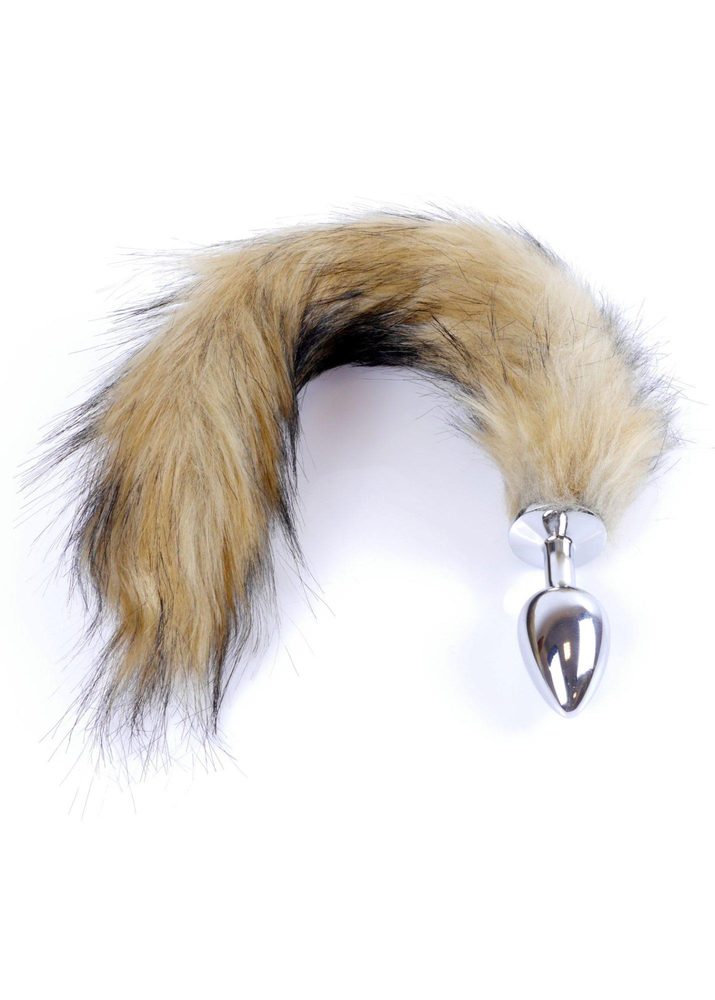 Wtyczka analna z kitą lisa HeavyFun brązowa XL 6.5 cm